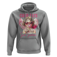 67 Valetines Hoodie Funny Cupid Says Six Seven - Wonder Print Shop