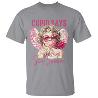 67 Valetines T Shirt Funny Cupid Says Six Seven - Wonder Print Shop