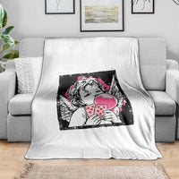 Funny 67 Valentines Throw Blanket Cupid Playing Cards Six Seven - Wonder Print Shop