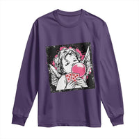 Funny 67 Valentines Long Sleeve Shirt Cupid Playing Cards Six Seven - Wonder Print Shop