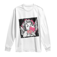 Funny 67 Valentines Long Sleeve Shirt Cupid Playing Cards Six Seven - Wonder Print Shop