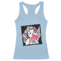 Funny 67 Valentines Racerback Tank Top Cupid Playing Cards Six Seven - Wonder Print Shop