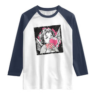 Funny 67 Valentines Raglan Shirt Cupid Playing Cards Six Seven - Wonder Print Shop