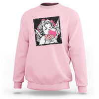 Funny 67 Valentines Sweatshirt Cupid Playing Cards Six Seven - Wonder Print Shop
