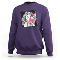 Funny 67 Valentines Sweatshirt Cupid Playing Cards Six Seven - Wonder Print Shop