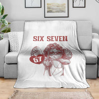 67 Valetines Meme Throw Blanket Funny Six Seven Valentines Day Heart - Wonder Print Shop