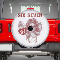 67 Valetines Meme Spare Tire Cover Funny Six Seven Valentines Day Heart - Wonder Print Shop