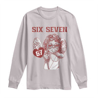 67 Valetines Meme Long Sleeve Shirt Funny Six Seven Valentines Day Heart - Wonder Print Shop