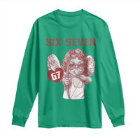 67 Valetines Meme Long Sleeve Shirt Funny Six Seven Valentines Day Heart - Wonder Print Shop