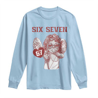 67 Valetines Meme Long Sleeve Shirt Funny Six Seven Valentines Day Heart - Wonder Print Shop