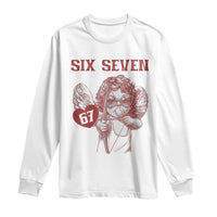 67 Valetines Meme Long Sleeve Shirt Funny Six Seven Valentines Day Heart - Wonder Print Shop