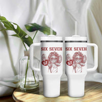 67 Valetines Meme Tumbler With Handle Funny Six Seven Valentines Day Heart - Wonder Print Shop