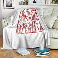 67 Valentines Playing Card Throw Blanket Funny Six Seven Relationship Meme - Wonder Print Shop