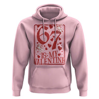 67 Valentines Playing Card Hoodie Funny Six Seven Relationship Meme - Wonder Print Shop