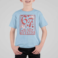 67 Valentines Playing Card T Shirt For Kid Funny Six Seven Relationship Meme - Wonder Print Shop