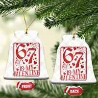 67 Valentines Playing Card Ceramic Ornament Funny Six Seven Relationship Meme - Wonder Print Shop