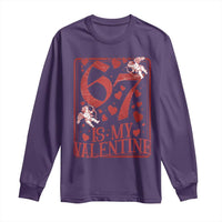 67 Valentines Playing Card Long Sleeve Shirt Funny Six Seven Relationship Meme - Wonder Print Shop