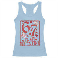 67 Valentines Playing Card Racerback Tank Top Funny Six Seven Relationship Meme - Wonder Print Shop