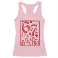 67 Valentines Playing Card Racerback Tank Top Funny Six Seven Relationship Meme - Wonder Print Shop