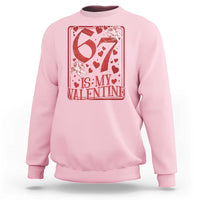 67 Valentines Playing Card Sweatshirt Funny Six Seven Relationship Meme - Wonder Print Shop