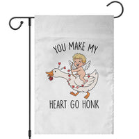 Funny Valentine Goose Garden Flag You Make My Heart Go Honk - Wonder Print Shop