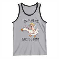 Funny Valentine Goose Tank Top You Make My Heart Go Honk - Wonder Print Shop
