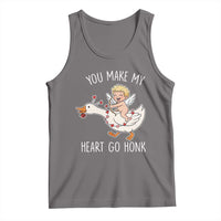 You Make My Heart Go Honk Tank Top Funny Valentine Goose - Wonder Print Shop