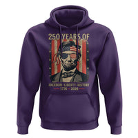 Abraham Lincoln Freedom Retro Hoodie 250 Years of Freedom Liberty History
