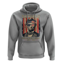 Abraham Lincoln Freedom Retro Hoodie 250 Years of Freedom Liberty History