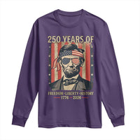 Abraham Lincoln Freedom Retro Long Sleeve Shirt 250 Years of Freedom Liberty History