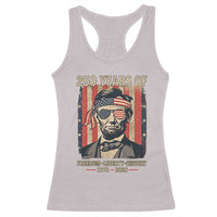 Abraham Lincoln Freedom Retro Racerback Tank Top 250 Years of Freedom Liberty History