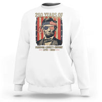 Abraham Lincoln Freedom Retro Sweatshirt 250 Years of Freedom Liberty History