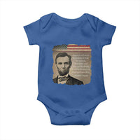 Abraham Lincoln Quote Baby Onesie American History Teacher School Presidents Day