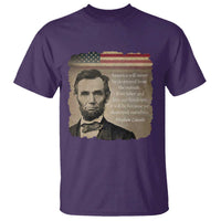 Abraham Lincoln Quote T Shirt American History Teacher School Presidents Day