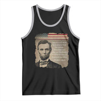 Abraham Lincoln Quote Tank Top American History Teacher School Presidents Day