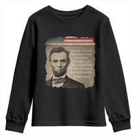 Abraham Lincoln Quote Youth Sweatshirt American History Teacher School Presidents Day