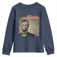 Abraham Lincoln Quote Youth Sweatshirt American History Teacher School Presidents Day