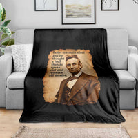 Abraham Lincoln American History Teacher School Throw Blanket