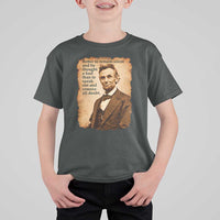 Abraham Lincoln American History Teacher School T Shirt For Kid