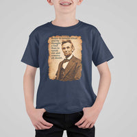 Abraham Lincoln American History Teacher School T Shirt For Kid