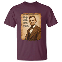 Abraham Lincoln American History Teacher School T Shirt
