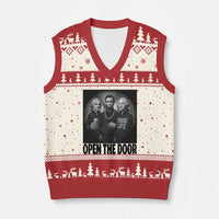 Funny Political American History V-Neck Knit Sweater Vest Abraham Lincoln George Washington and Thomas Jefferson Meme