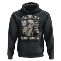 George Sloshington Washington Hoodie 4th of July America Flag Beer