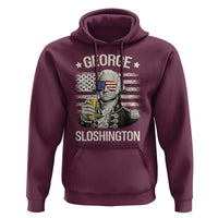 George Sloshington Washington Hoodie 4th of July America Flag Beer