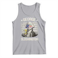 George Sloshington Washington Tank Top 4th of July America Flag Beer