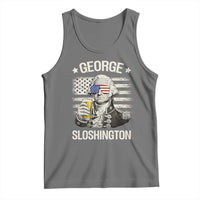 George Sloshington Washington Tank Top 4th of July America Flag Beer