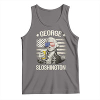 George Sloshington Washington Tank Top 4th of July America Flag Beer