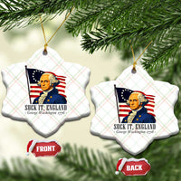 Funny George Washington 1776 Ceramic Ornament 4th July Suck-It England