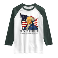 Funny George Washington 1776 Raglan Shirt 4th July Suck-It England