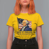 Funny George Washington 1776 T Shirt For Women 4th July Suck-It England
